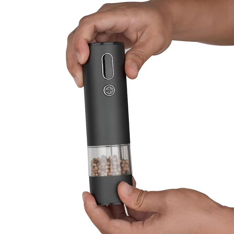 USB Rechargeable Pepper Mills Adjustable Coarseness Electric Salt And Pepper Grinder Home Spices Shaker