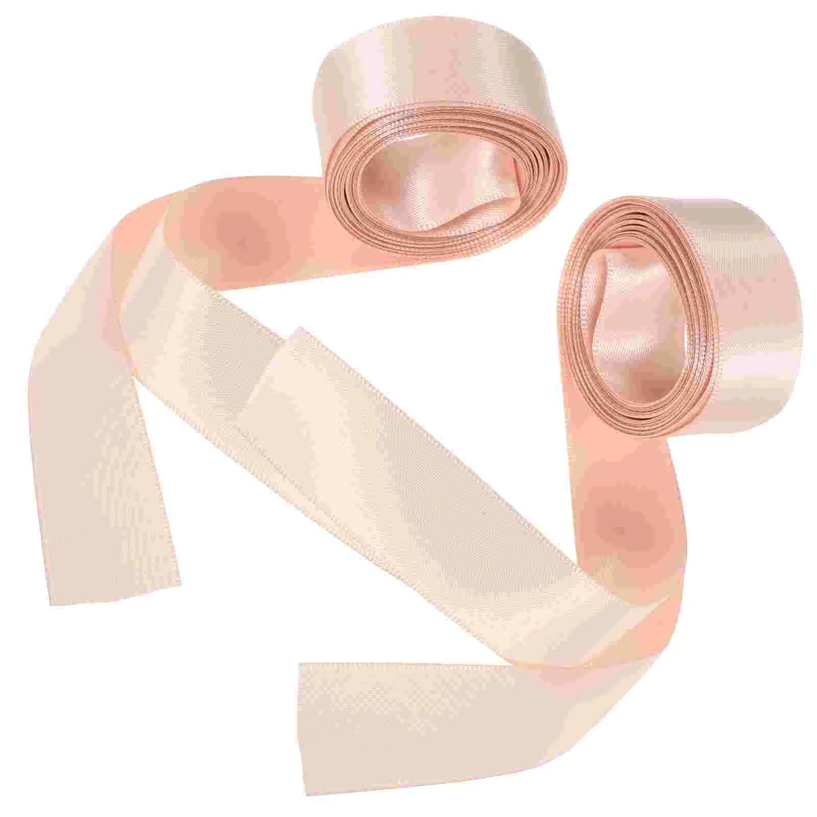 

2pcs Satin Pointe Show Ribbon Soft Ribbon Show Ribbon Ballet Show Ribbons Shoe Decor