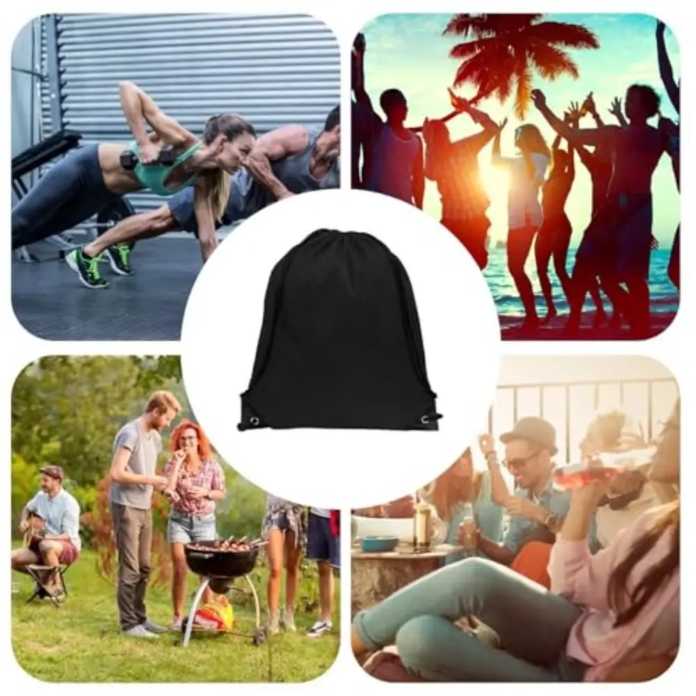 Practical Polyester Drawstring Bags Waterproof Portable Riding Backpack Foldable Multicolour Sports Bag For Travel Swimming Gym