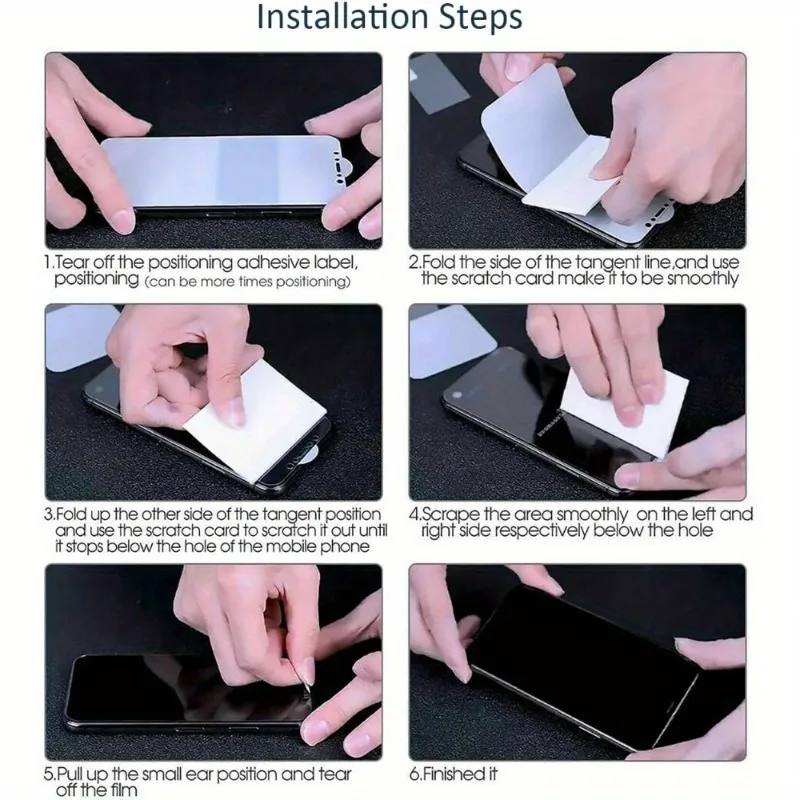 Premium Privacy Screen Protector - Elastic Hybrid Films (4-Pack)