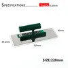 1Pcs Stainless Steel Professional Bricklaying Trowel Cement Scraper Mud Board Construction Plastering Tool with Plastic Handle 2
