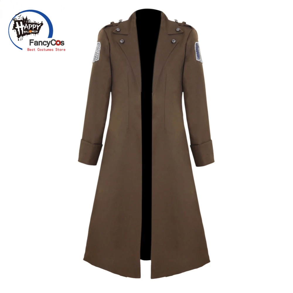 

Attack on Titan Jacket AOT Eren Jaeger Jacket Levi Tops Rivaille Rival Ackerman New Coat Cosplay Costume Anime Japanese