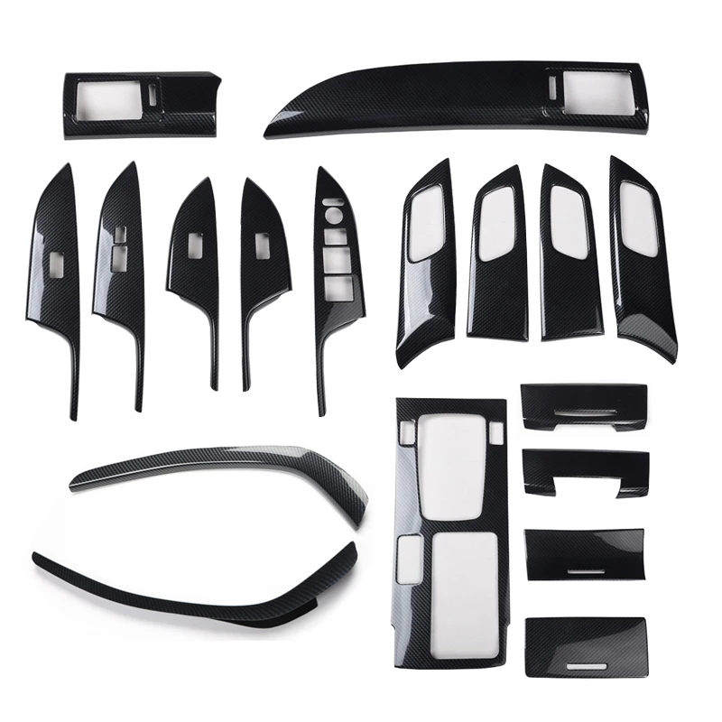 

For Honda Accord 9th 2014 2015 2016 ABS Carbon Fiber Style Decoration Accessories Car Interior Gear Cover Trims Stickers