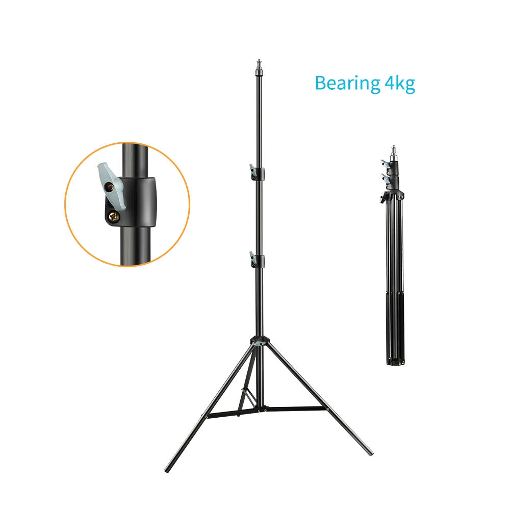 Tripod Phone Mobile Selfie Stick Light Stand 1/4 Screw Head For Photo Studio Flashes Photographic Softbox 200CM 170CM 55CM