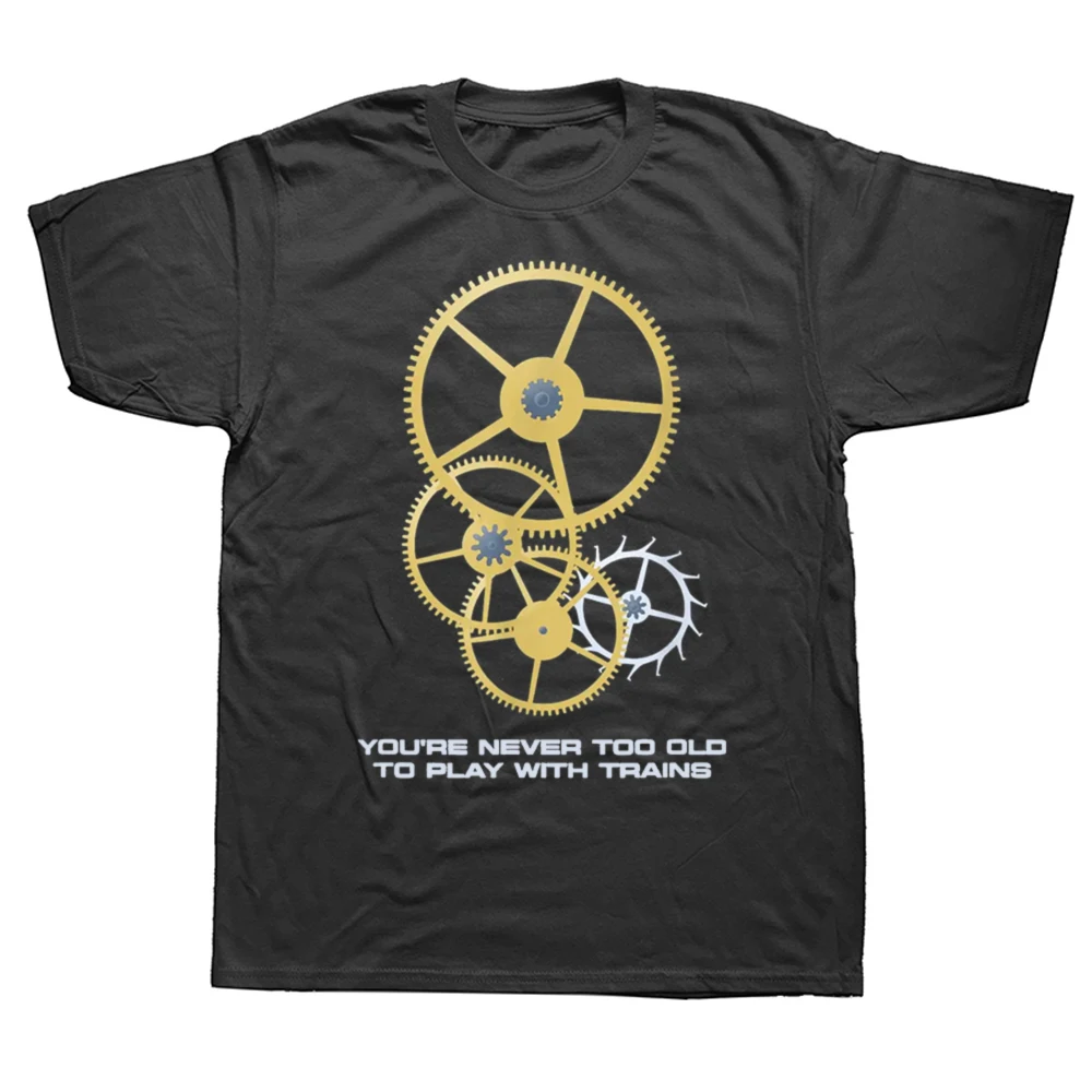 Lustiges Uhrmacher-Grafik-T-Shirt für Herren und Damen, reine Baumwolle, Humor, Streetwear, kurzärmelig, Unisex-Kleidung