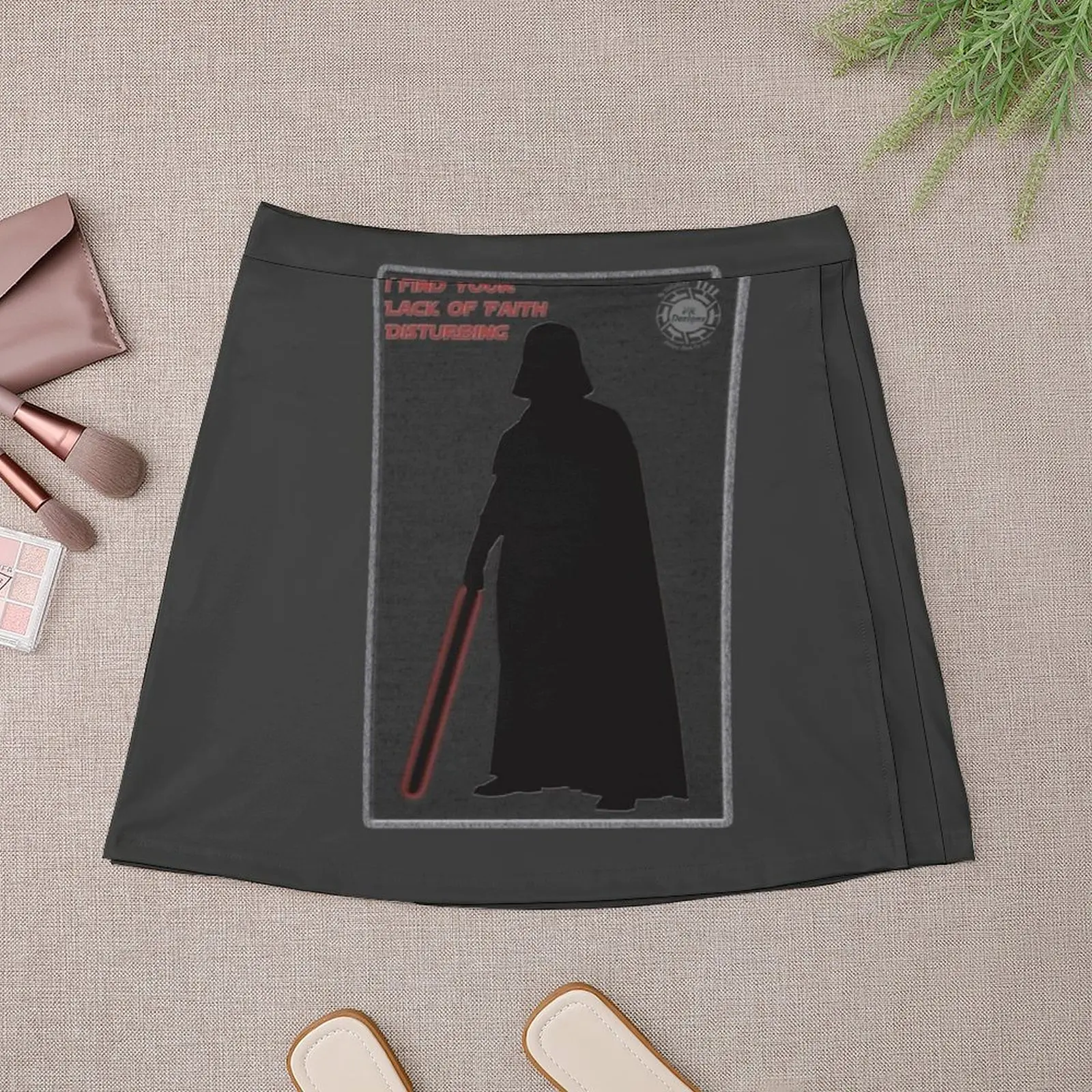 I Find Your Lack of Faith Disturbing Card Mini Skirt korean style skirt Skirt pants short for women