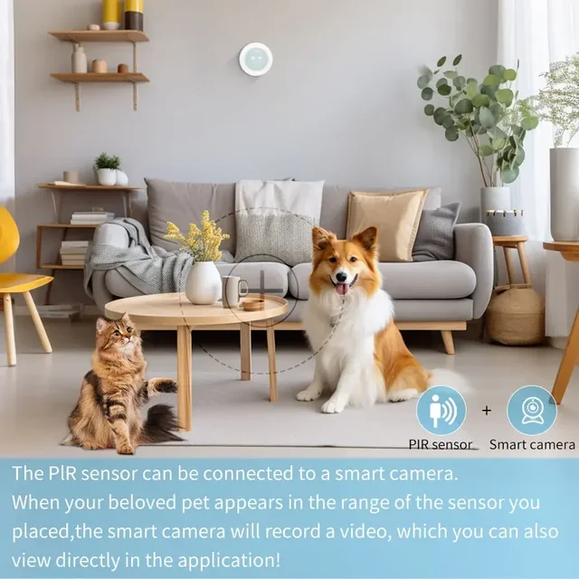 Tuya Zigbee Motion Sensor Human Movement Infrared Motion Sensor PIR Motion Detector Anti Theft Tuya App Control Smart Life 5