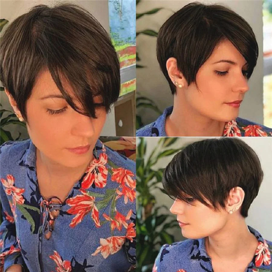 6-inch-short-bob-straight-pixie-cut-wig-full-machine-made-human-hair-wig-for-black-women-brazilian-preplucked-natural-hairline