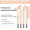 New Orange High Frequency Facial Machine Electrotherapy Wand Neon Argon Tubes Wands Device Face Skin Care  Beauty Tools Home Use 2