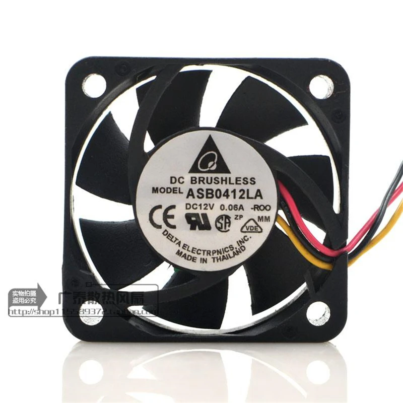 Nuovo Originale 4010 4Cm 12V 0.06A Asb0412La Switch Cpu Ventola Di Raffreddamento Silenziosa A 2 Fili A 3 Fili