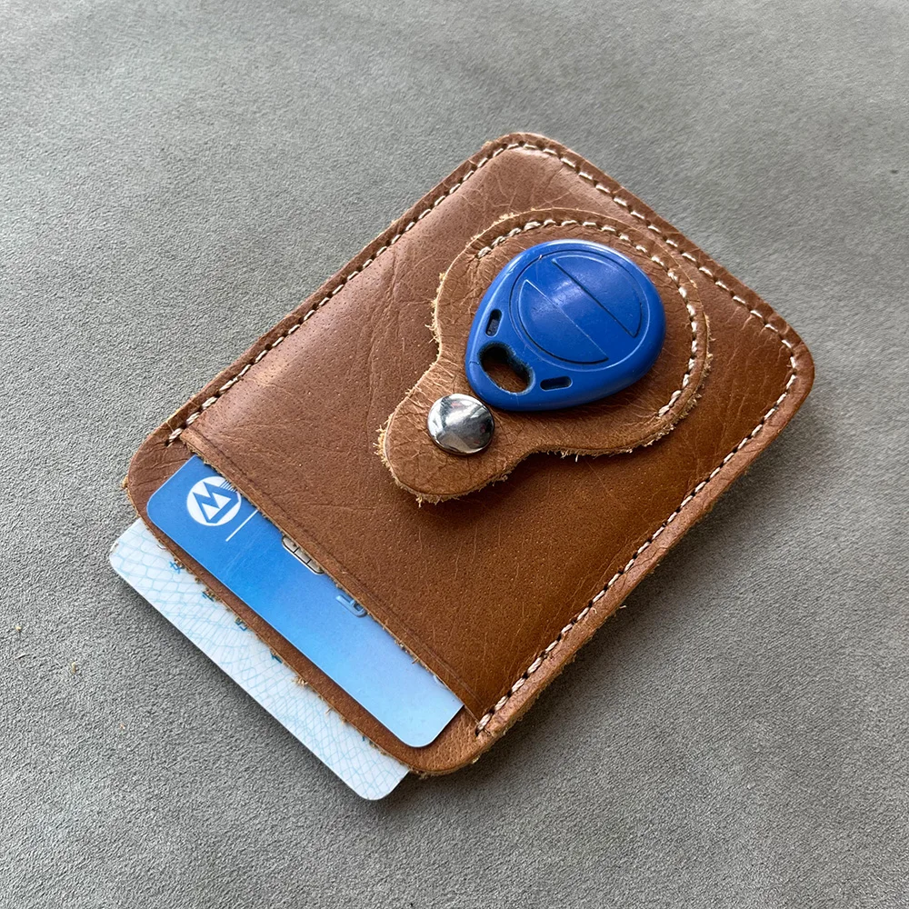 Genuine Leather Money Clip Wallet Card Holder Metal Men Slim Bills Cash Clips Clamp for Money Thin Bill Fold Holder 2
