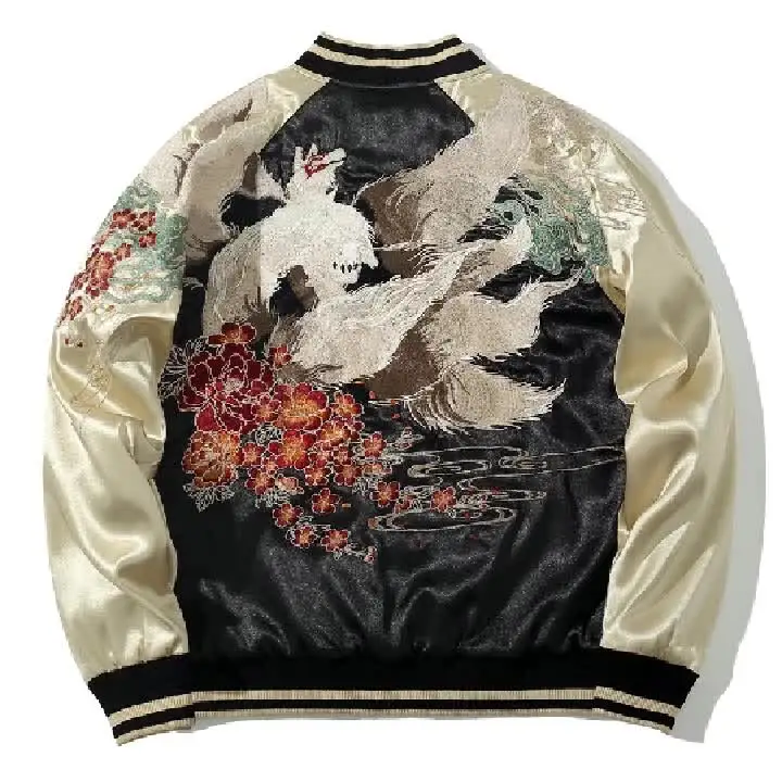 Koisea Four Creatures Sukajan Souvenir Jacket - M/Black