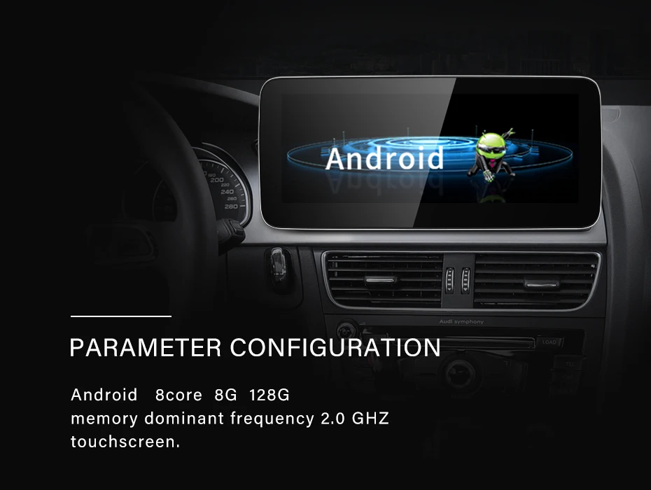 Snapdragon665 Android13 Wireless AUTO Carplay For AUDI A4 A5 B8 Car Video Player