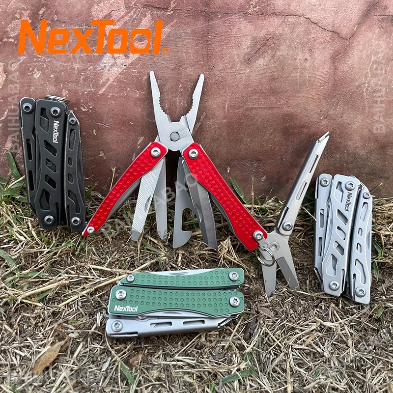 Фото Миниатюрный флагманский Мультитул NexTool 10 в 1 Мини карманный нож EDC брелок многофункциональный инструмент складные плоскогубцы ножницы открывалка для бутылок №1