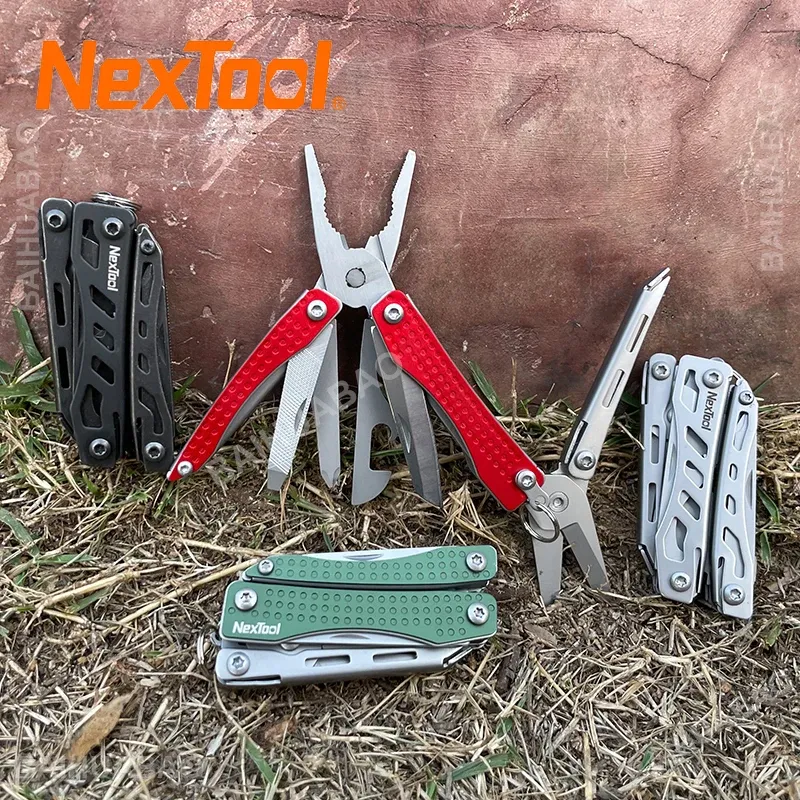 NexTool Mini Flagship Multitool 10 in 1 Mini Pocket Knife EDC Keychain Multi Tool Folding Pliers Scissors Bottle Opener
