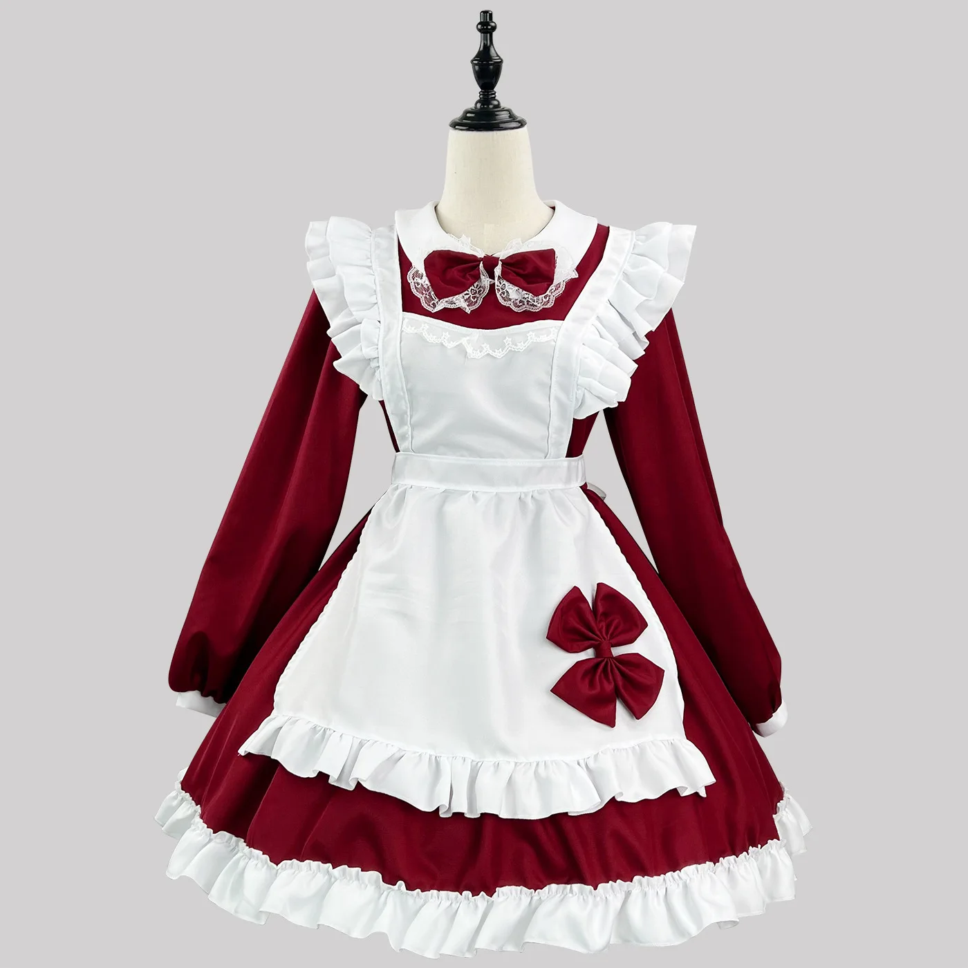 Lolita gonna cameriera Costume Cosplay carino Sexy manica lunga vestito Costume di Halloween vestiti Anime con grembiule gonna mascotte