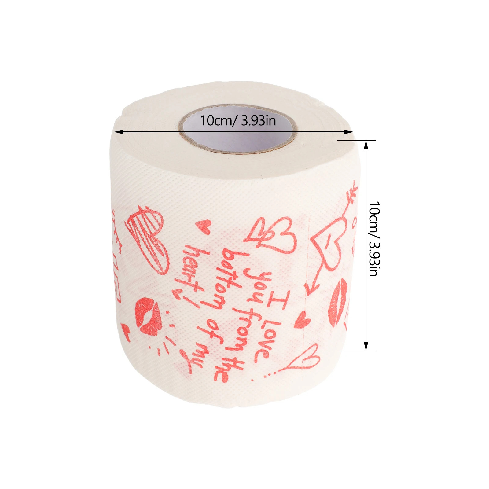 Valentines Day Creative Toilet Paper Roll Bathroom Tissue Soft Napkins Hygienic Dispenser Colored Tissues Sanitary Paper