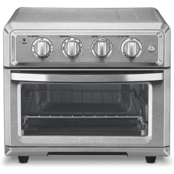 

Cuisinart TOA-60W Convection AirFryer Toaster Oven, Premium 1800-Watt Motor with 7-in-1 Functions and Wide Temperature Range