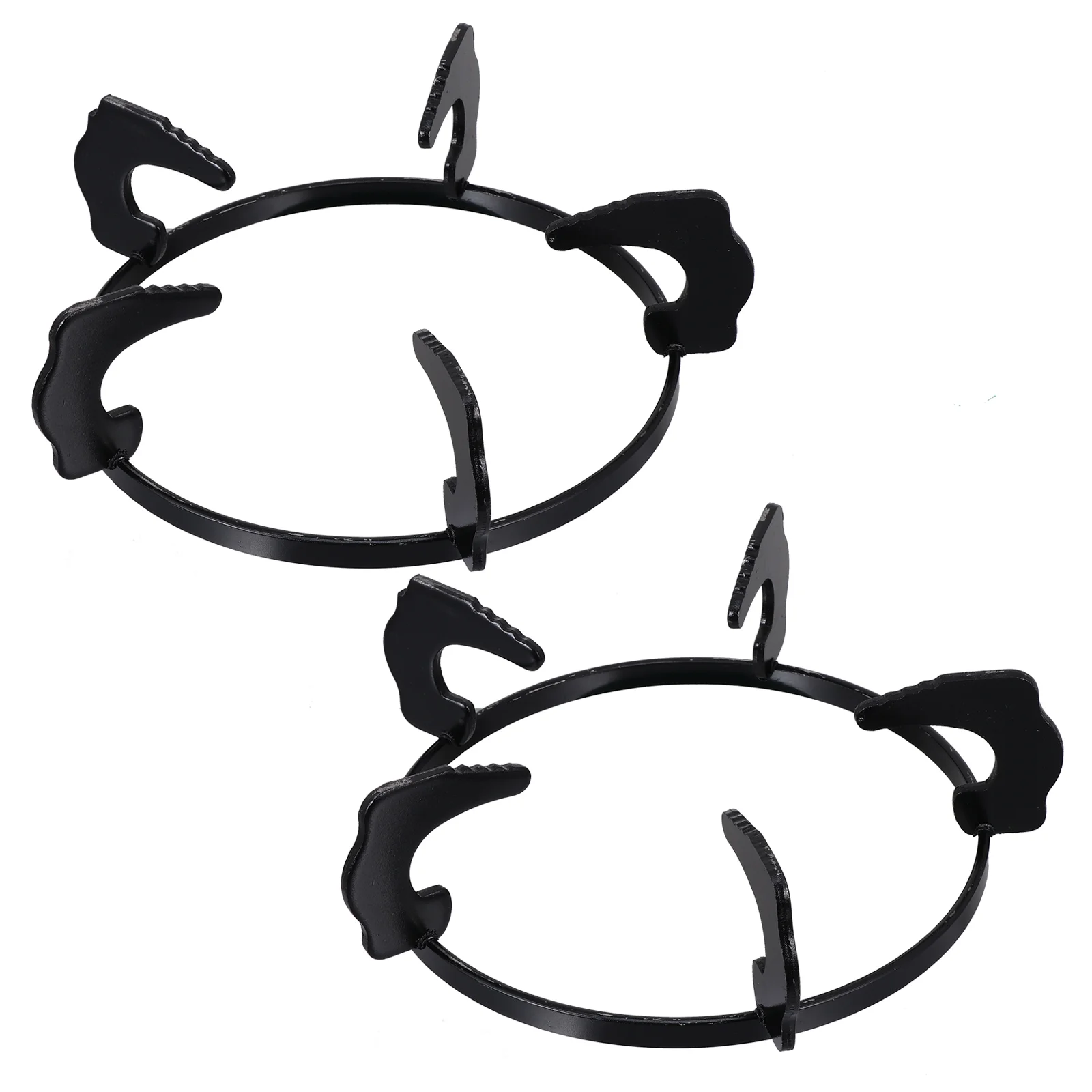 

2 PCS Gas Stove Bracket Kitchen Accessories Cookware Ring Pot Wok Support Cast Iron Metal