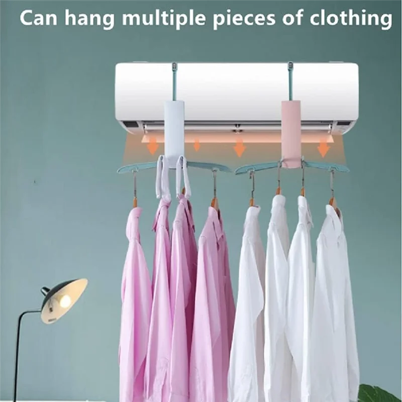 Travel Friendly Drying Rack, Portable Under The Air Conditioner Drying Rack For Rain Days