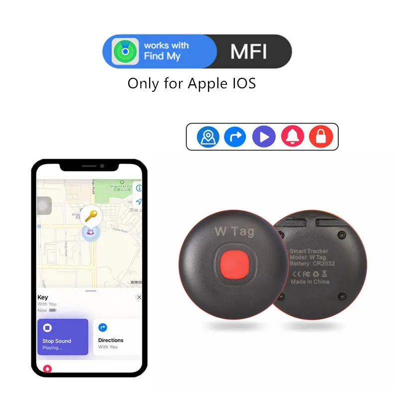 Smart Tag Bluetooth Search AirTag Locator GPS Tracker Work Find My APP Anti-lose Reminder Device Finder Luggage Pet Bag Key Dog