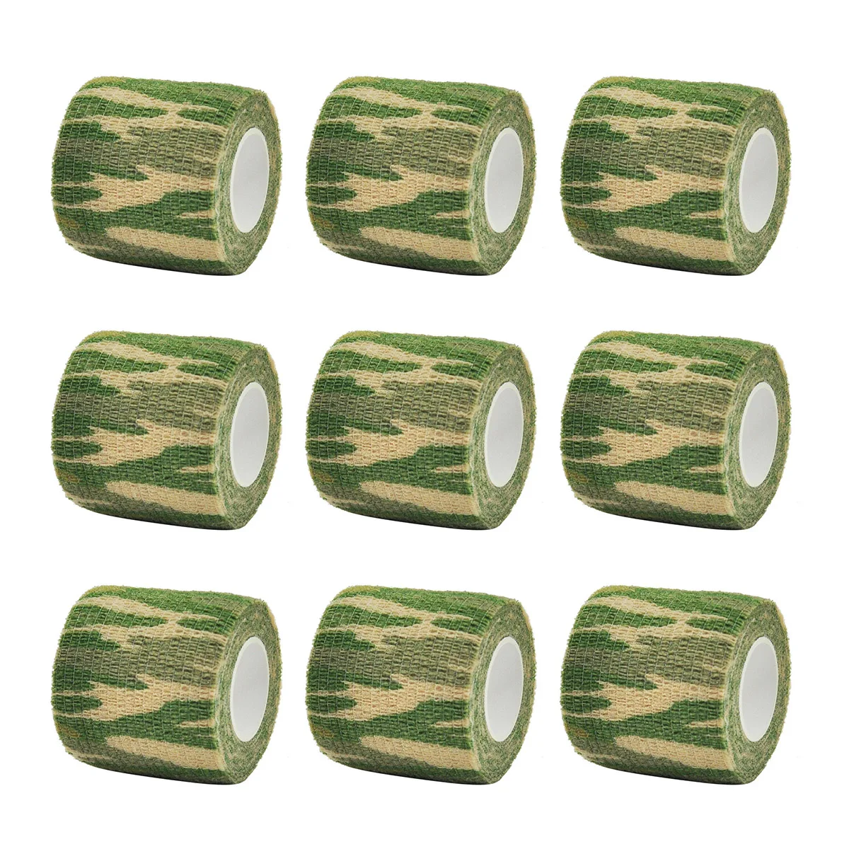 1/6/10Pcs Forest Camouflage Elastic Wrap Tape Self Adhesive Sports Protector Ankle Knee Finger Arm Bandage