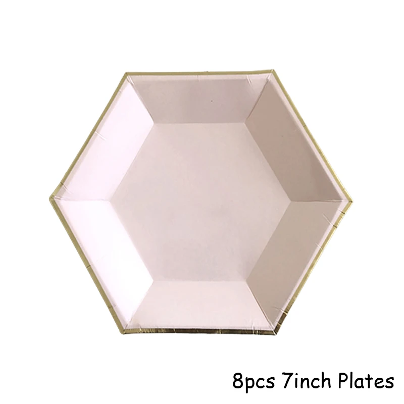 8pcs 7inch Hexagon