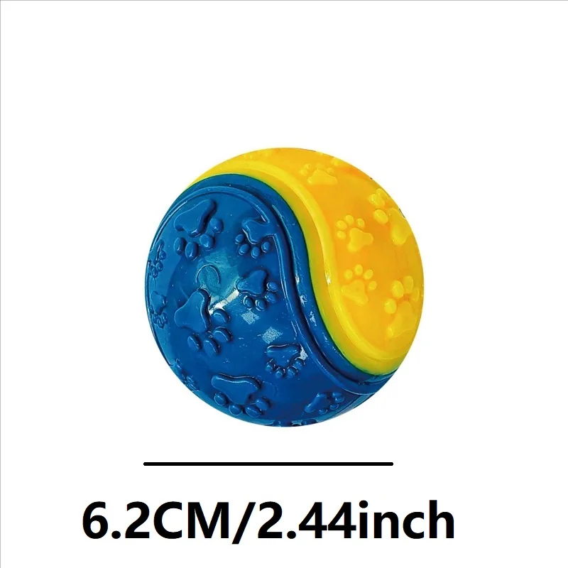 Dogs Interactive Toys Soft TPR Toys For Dog Pet Teeth Cleaning Bite Resistance Squeaky Dog Ball Toy GGWJ02_voghion.com