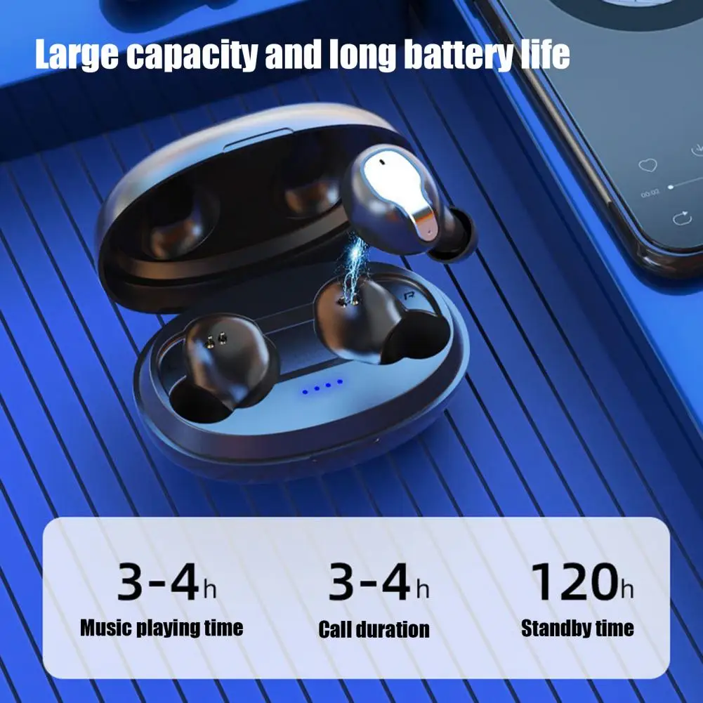 

XY5 Wireless In-ear Earphones Touch Control Noise Cancellation Universal Heavy Bass Portable Bluetooth-compatible 5.1 Headphones