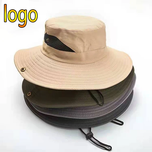 New Custom Logo Unisex Breathable Fisherman's Hats Anti Uv Cool