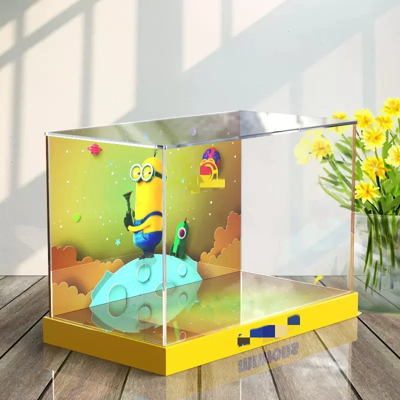 Espositore In Acrilico Per Lego 75551 Minions Espositore Trasparente Antipolvere Vetrina Regalo Di Natale Per Bambini Non Includere Il Modello