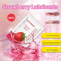 10 Stück Oralsex Frucht Erdbeer Orange Pfirsich Aroma Gleitmittel für Erwachsene Paar Vaginal Anal Sex wasser lösliches Gleitmittel Sexspielzeug