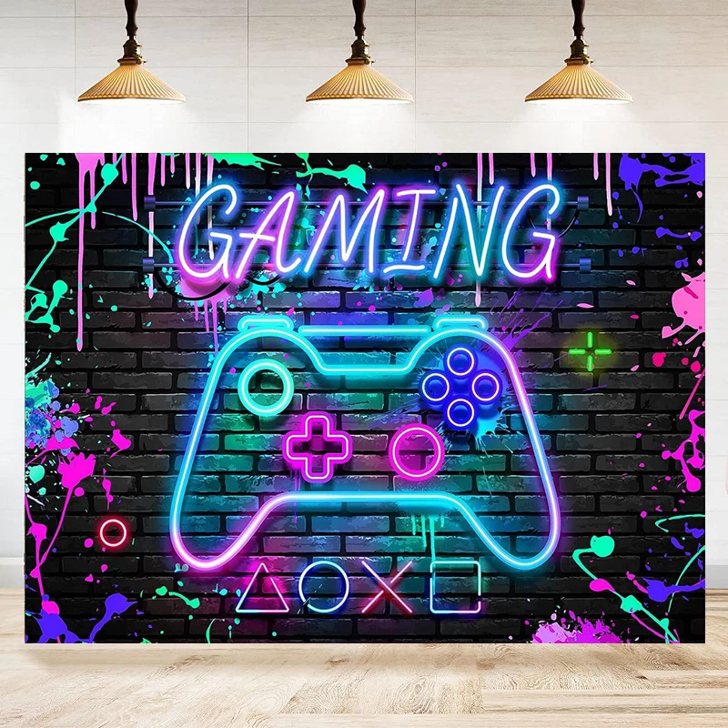 Gamer Wbackdrop Gamer Phone Wallpaper: The Ultimate Neon Gaming Controller Backdrop for ...