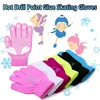 Figure Skating Gloves Non Slip Warm Hand Protector Stretchy Knitted Full Finger Glove Children Adult Skating Gloves Random Style 1