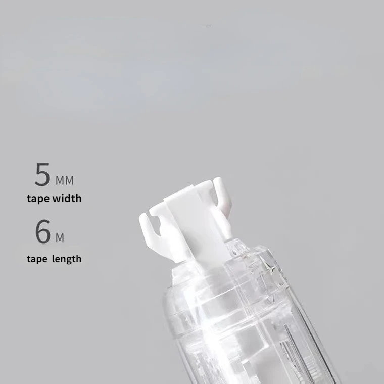 마카롱 컬러 교정 테이프, 대용량 펜 모양, 교체 가능한 코어, 귀여운 문구, 학교 용품, 1 개