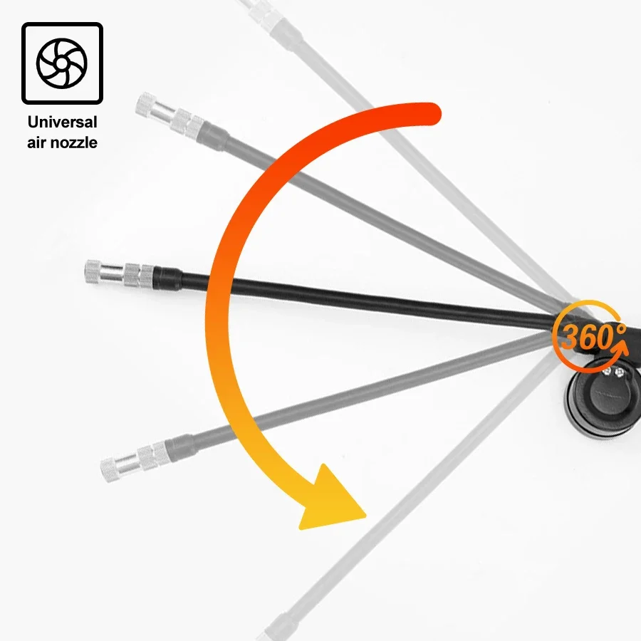 300PSI Bike Shock Pump with Gauge 6