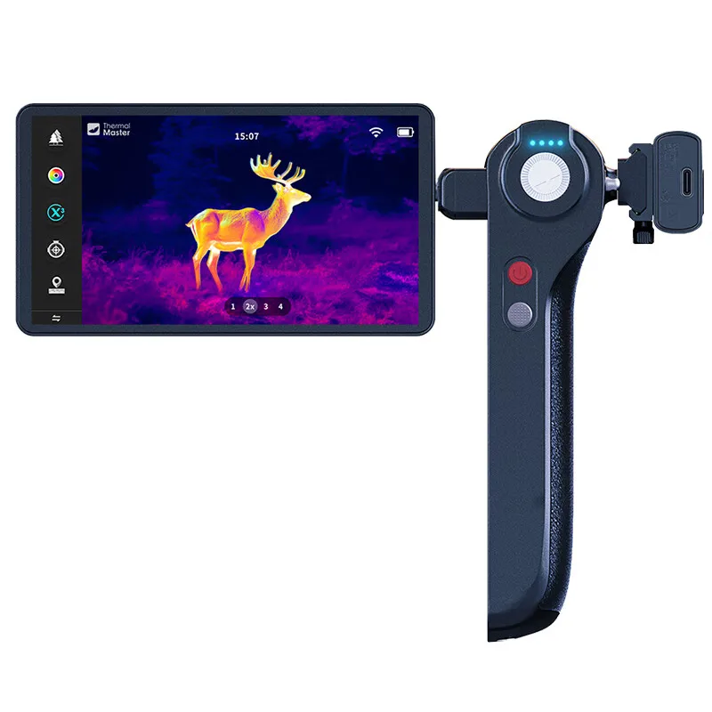 THERMAL MASTER DV2 휴대용 열화상 카메라 512×384 해상도 13mm 렌즈 1000m 감지 범위 5인치 화면 블루투스 와이파이