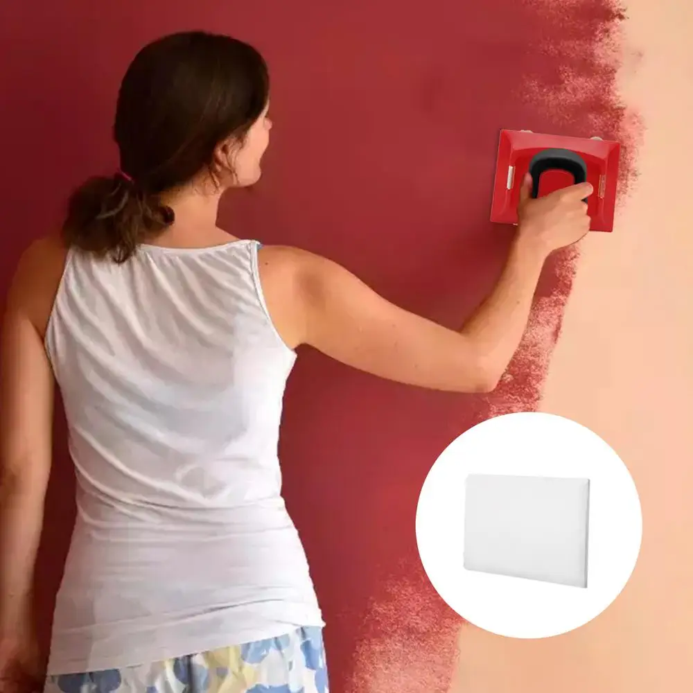 Description Picture 3 of itemRed Paint Edger Cutting In H-ome Interior Plastic Wall With Pad Nylon Bristles Edges Painting Corner and Edges