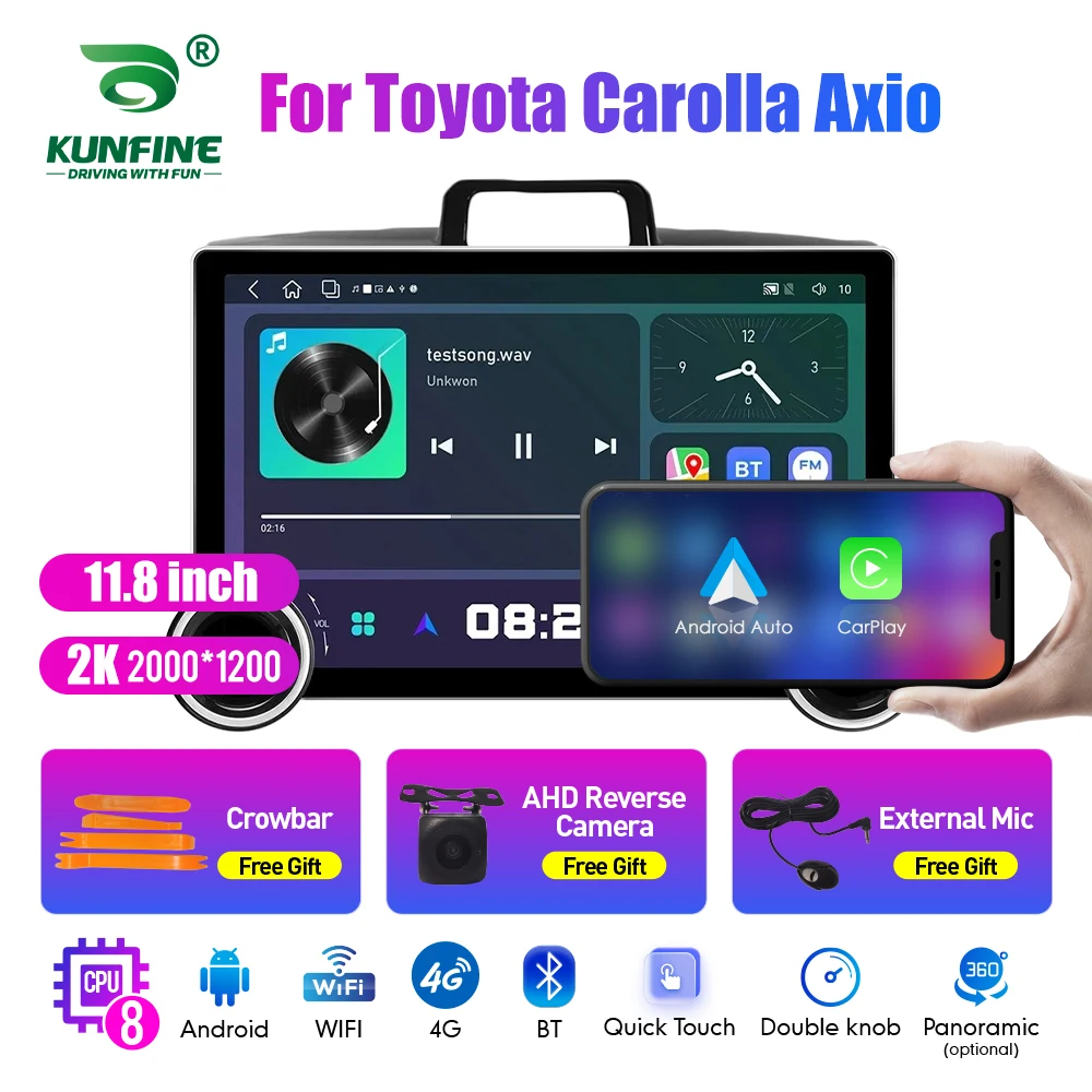 

Автомагнитола 2K, 2 Din, 11,8 дюйма, 2 к