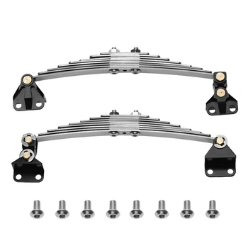 1 paio di pezzi di ricambio per molle a balestra in acciaio con sospensione anteriore per parti di aggiornamento per auto RC per camion rimorchio trattore Tamiya 1/14,B