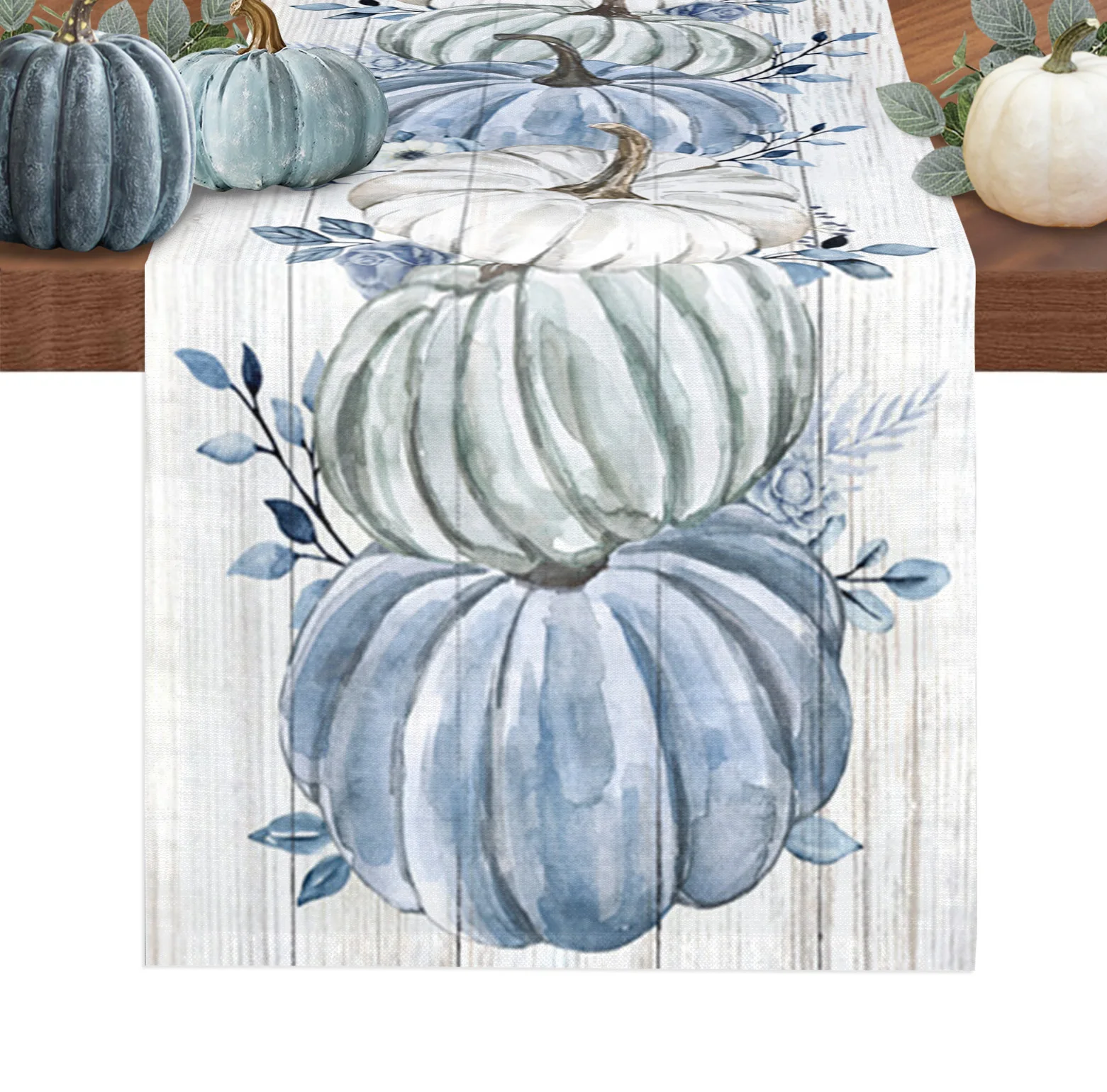 

Thanksgiving Eucalyptus Pumpkin Pumpkin Wedding Decoration Runner Table Kitchen Coffee Table Dining Table Fabric Home