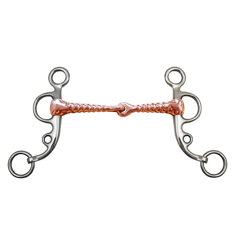 Stainless Steel Horse Snaffle Bite Training Horse Bit Equestrian Equipment Harness Supplies 3