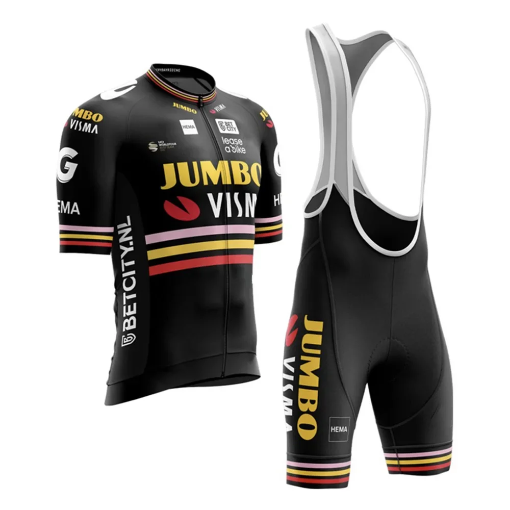 

Jumbo Visma Cycling Clothing 2023 Men New Short Sleeve Cycling Jersey Set Mtb Bike Uniforme Maillot Bicycle Ropa Ciclismo Hombre