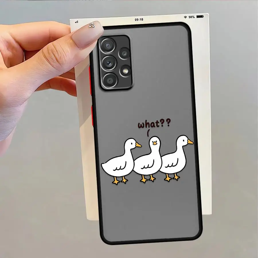 Cartoon Doubt Duck Soft Cover Phone Case