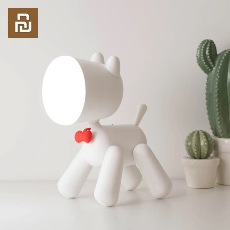 

Youpin USB Rechargeable LED Children's Bedroom Bedside Lamp Cute Variety Dogs Student Reading Lamp Cartoon Night Light