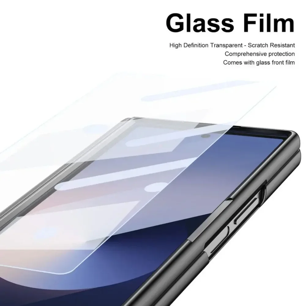 Galaxy Z Fold Series Phone Case with S Pen Storage & Hinge Protection, Built-in Screen Protector