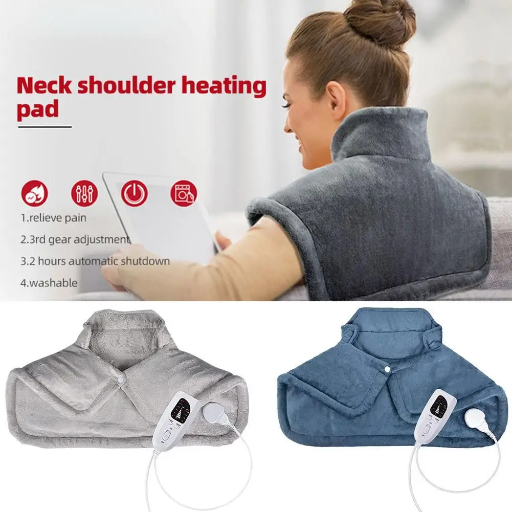 

Electric Heating Pad for Shoulder Pain Relief Constant Temperature Hot Compress Washable Neck Shoulder Heated Shawl Heat Wrap