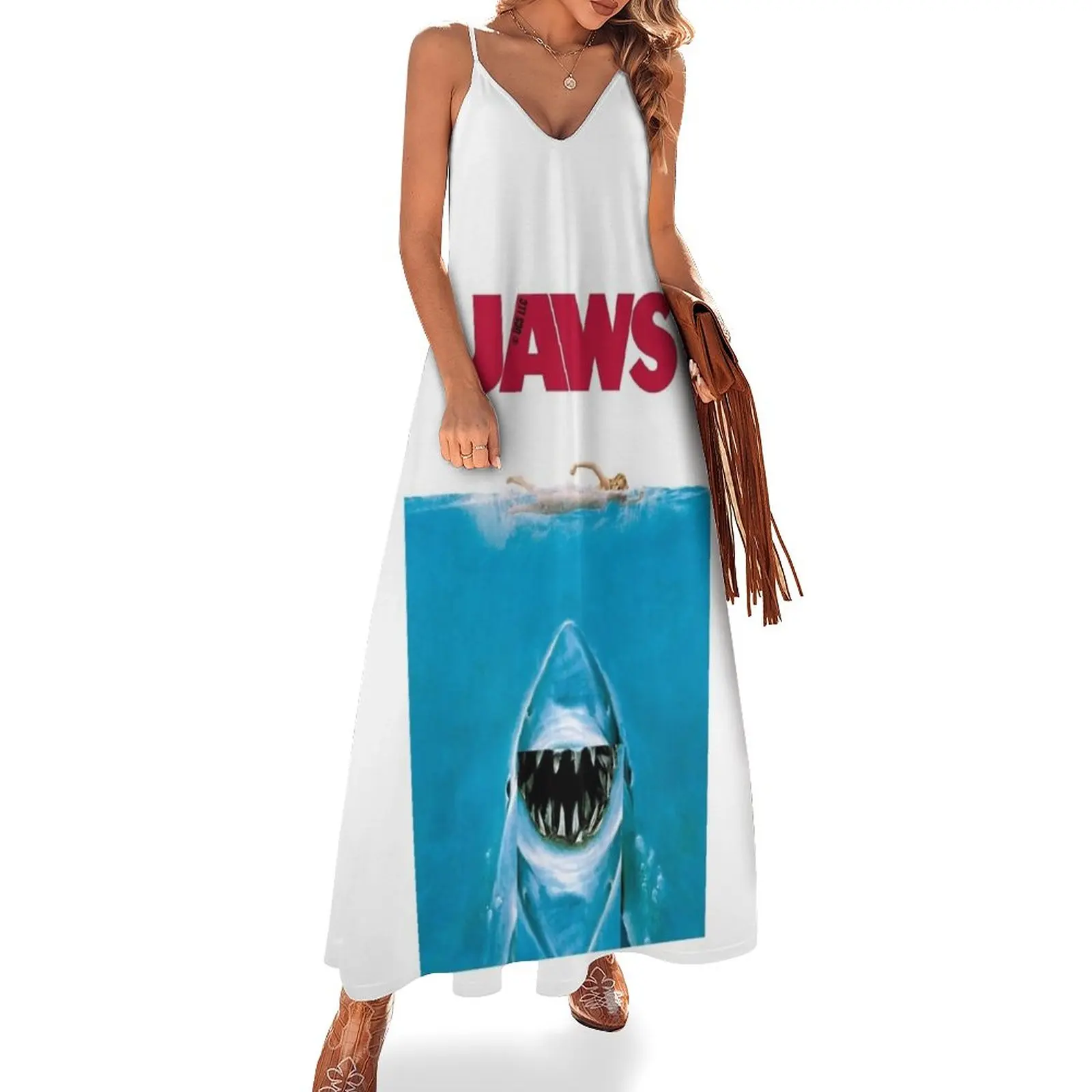 New Jaws Shark Smiling Abito Senza Maniche Abito Da Sera Elegante Luxury Celebrity Ladies Dresses For Special Occasions