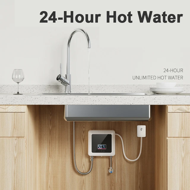 110V 220V Instant Water Heater Wall-Mounted LED Display Thermostat Mode  Electric Tankless Water Heater for