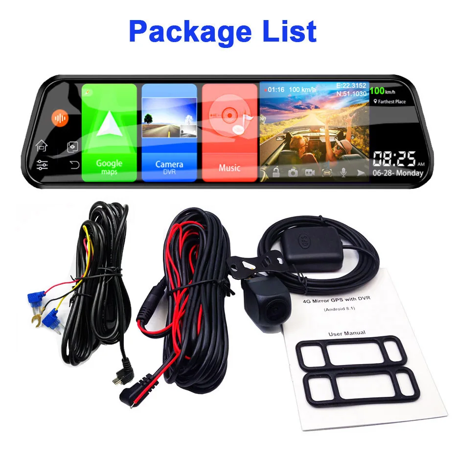 ڵ ̷  GPS  ī޶ DVR ADAS  ڴ  ķ, 10 ġ 4G ȵ̵  , 1080P Ʈ ̵